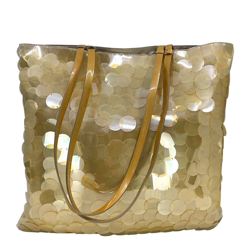 Prada Vintage Sequin Disks Large Tote Bag